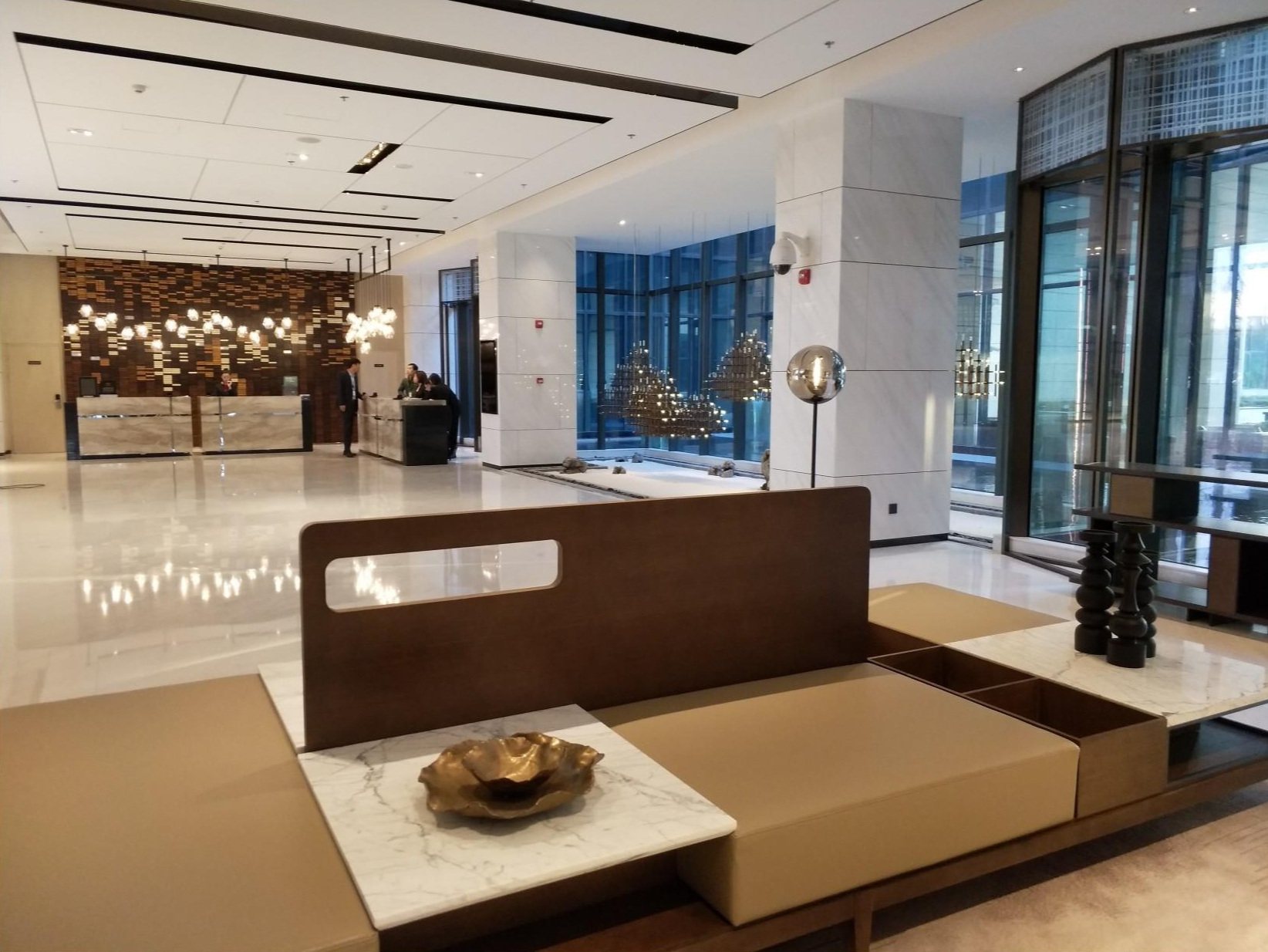 Sculptural grouping within a Shanghai hotel interior